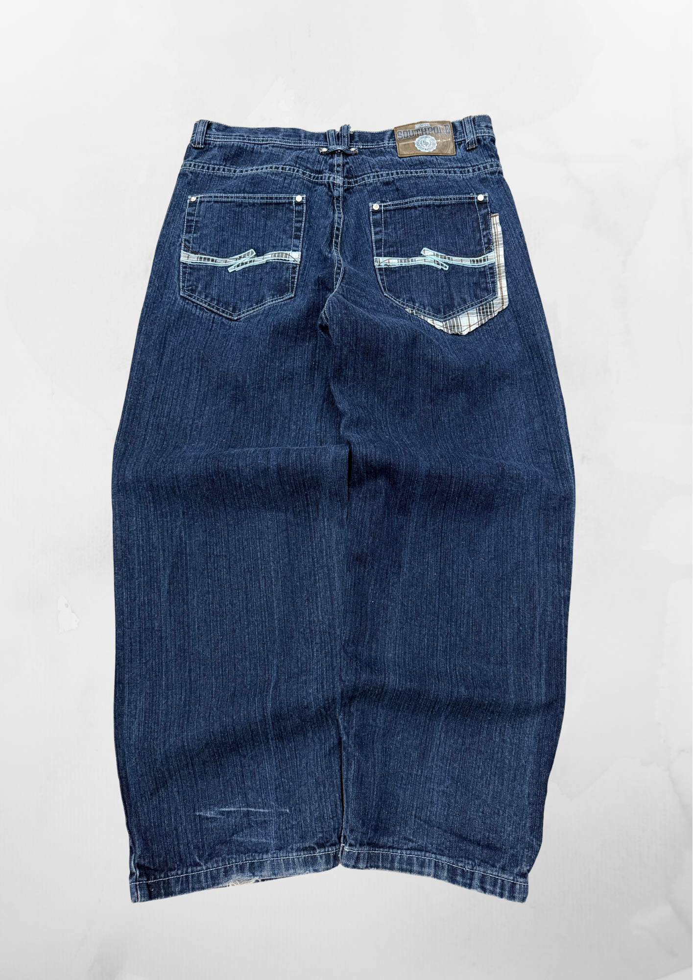 Southpole Y2K Baggy Dark Indigo Jeans (36”)