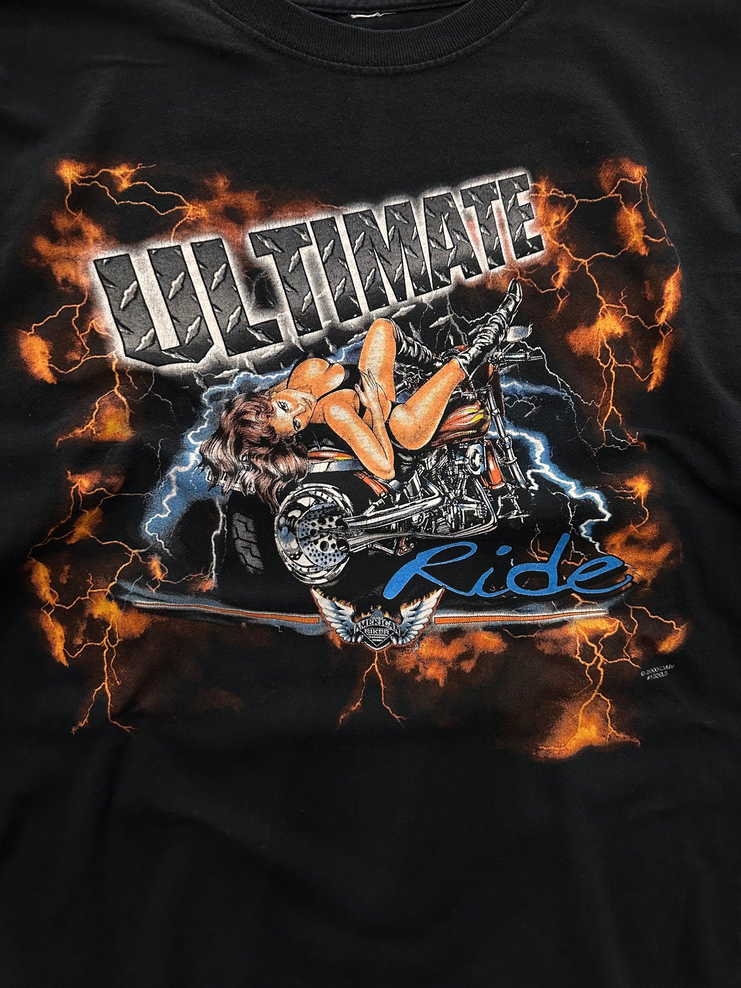 American Biker Ultimate Ride ‘00 Black Longsleeve T-shirt (L)