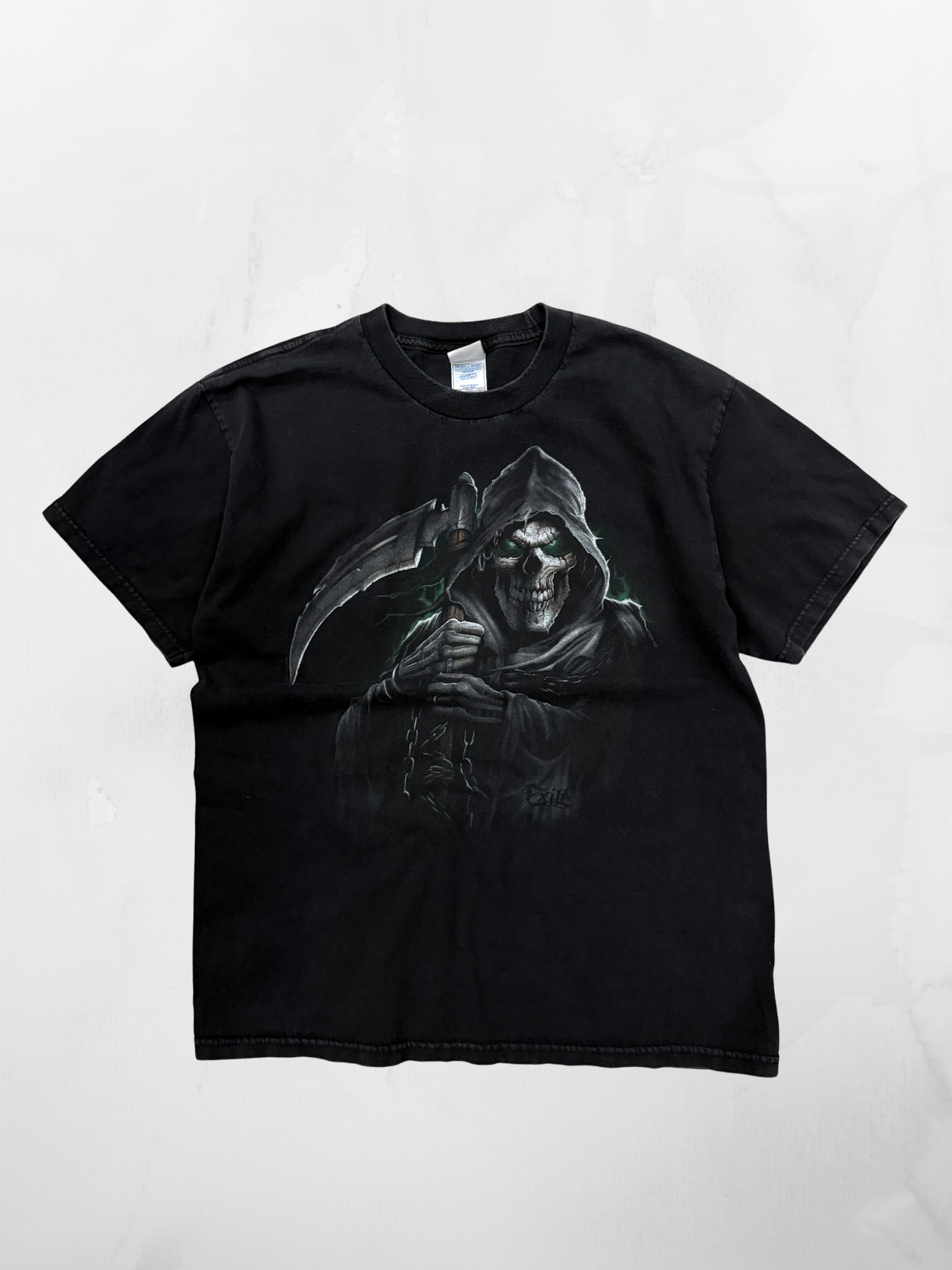 Grim Reaper Y2K Black T-shirt (L)