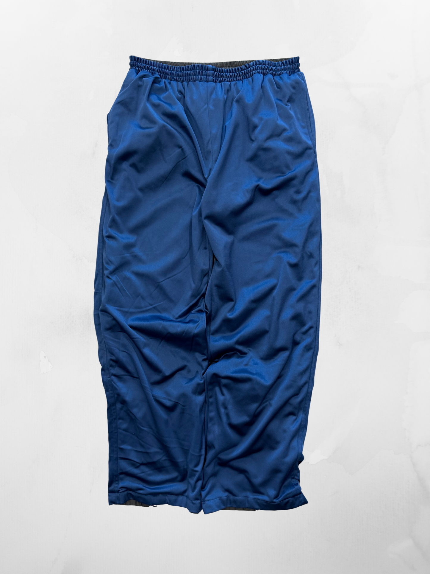 Unbranded 00s Reversible Grey Blue Track Pants (M)