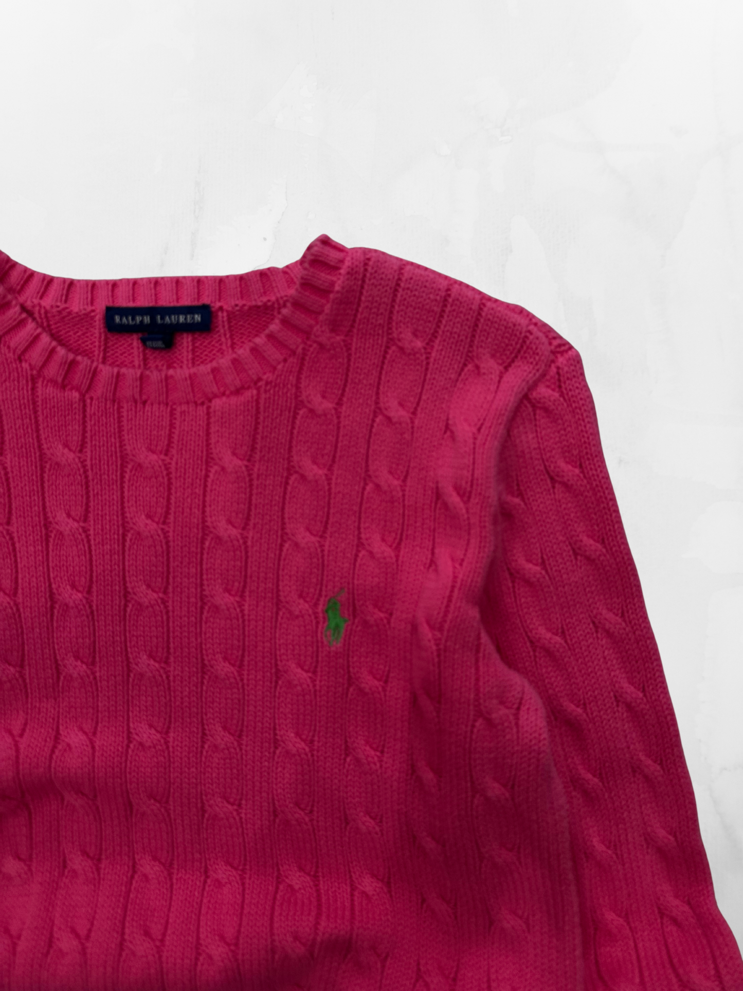 Women’s Ralph Lauren 00s Pink Knitwear (M)