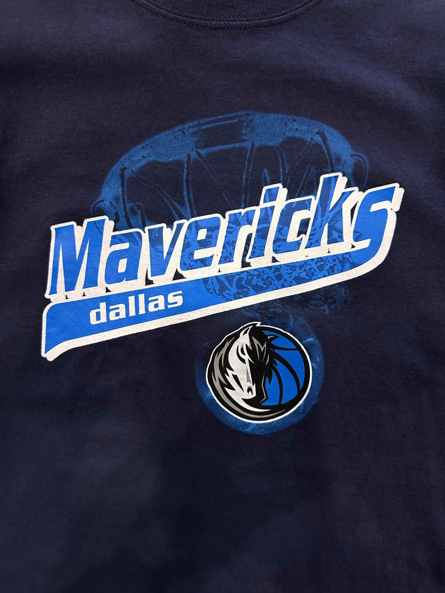 Dallas Mavericks NBA 00s Navy T-shirt (S)