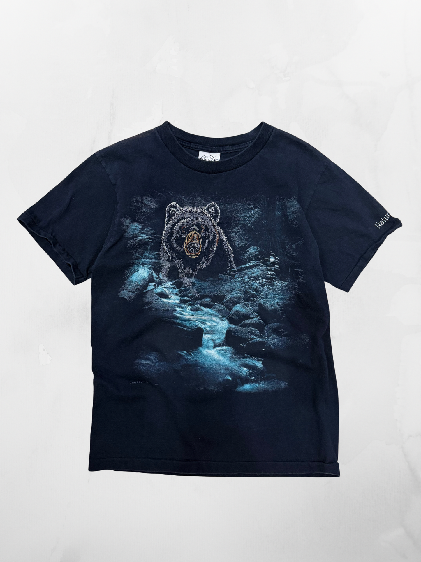 Nature Bear Embroidered ‘97 Navy T-shirt (S)