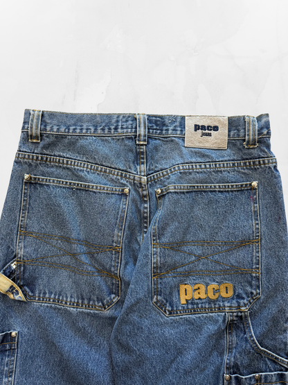 Paco Y2K Baggy Blue Jeans (36”)