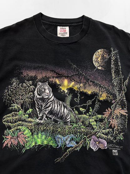 Nature White Tiger ‘93 Black T-shirt (XL)