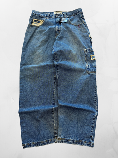 Paco Y2K Baggy Blue Jeans (36”)