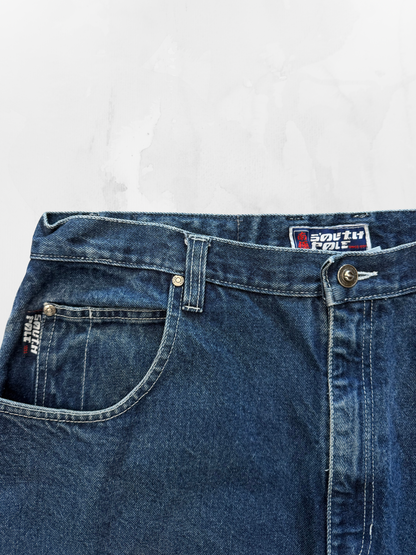 Southpole Y2K Baggy Dark Blue Jeans (36”)