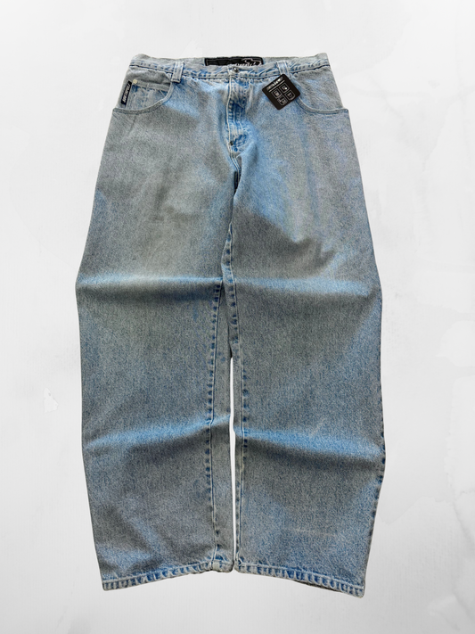Southpole Y2K Baggy Blue Jeans (36”)