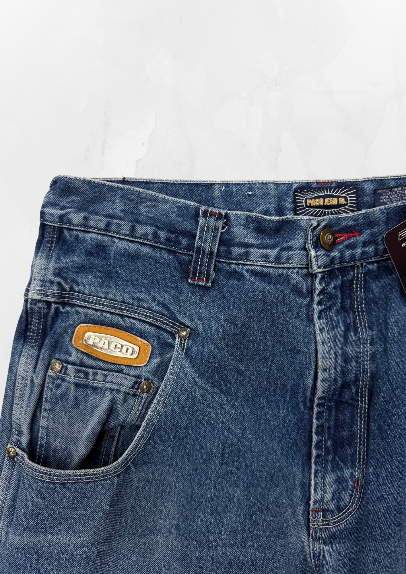 Paco Y2K Baggy Blue Jeans (33”)
