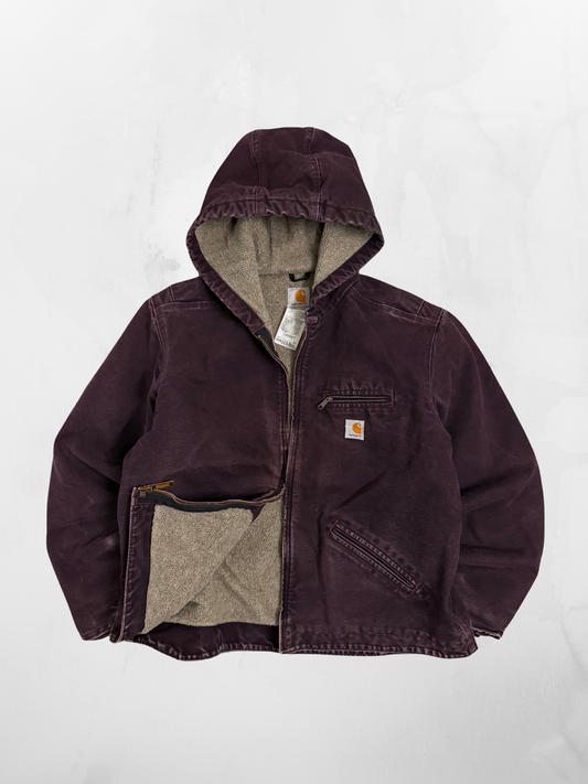 Carhartt Sherpa Workwear Purple ‘09 Zip Up Jacket (L)