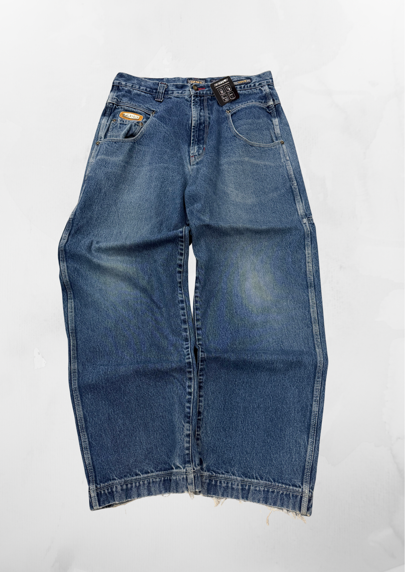 Paco Y2K Baggy Blue Jeans (33”)