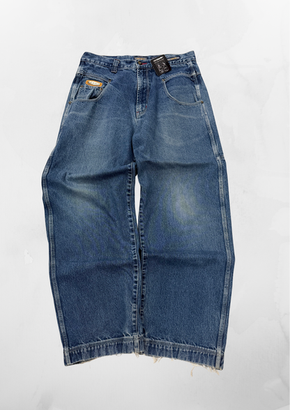 Paco Y2K Baggy Blue Jeans (33”)
