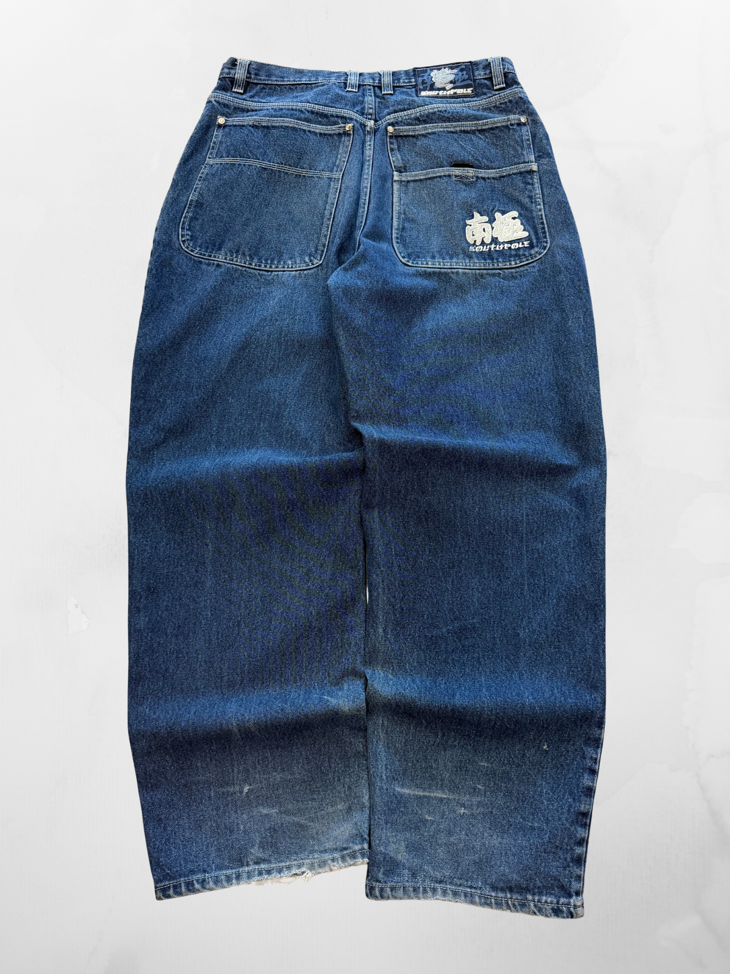 Southpole Y2K Baggy Dark Blue Jeans (36”)