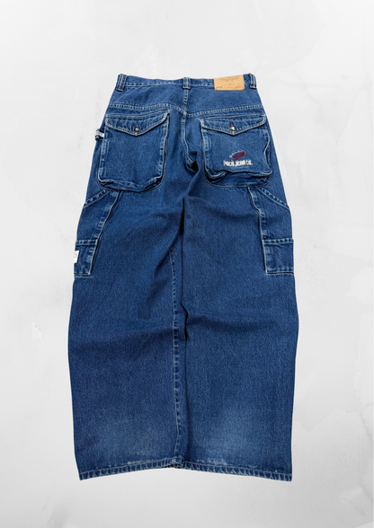 Paco Y2K Baggy Blue Jeans (32”)