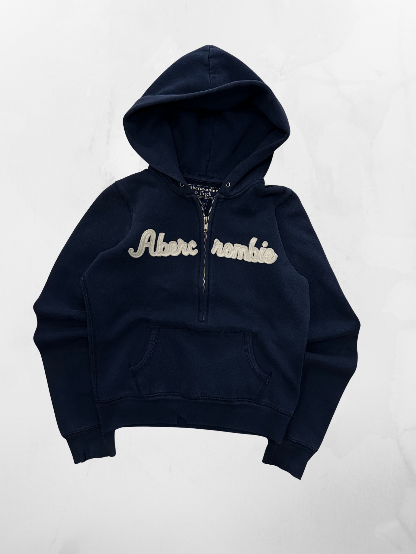 Women’s Abercrombie 00s Navy Quarter Zip Up Jacket (M)