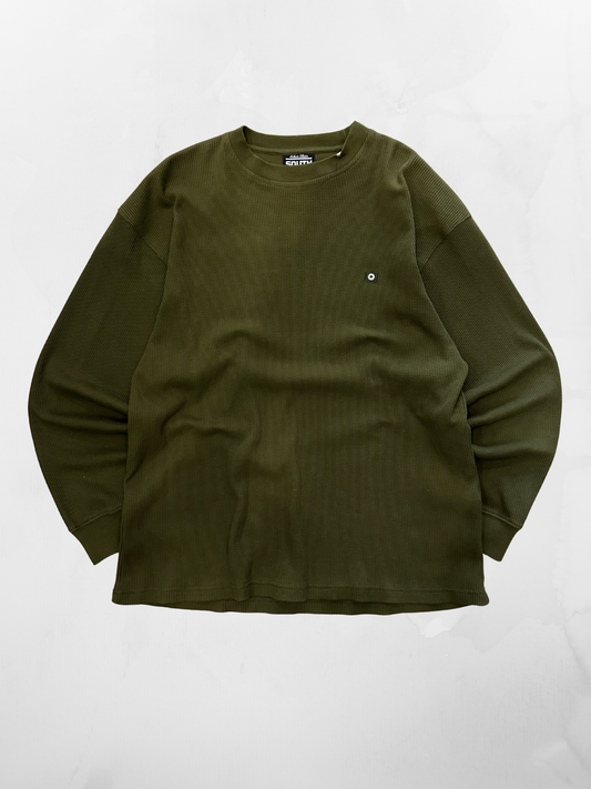 Southpole Y2K Army Green Thermal Longsleeve (L)