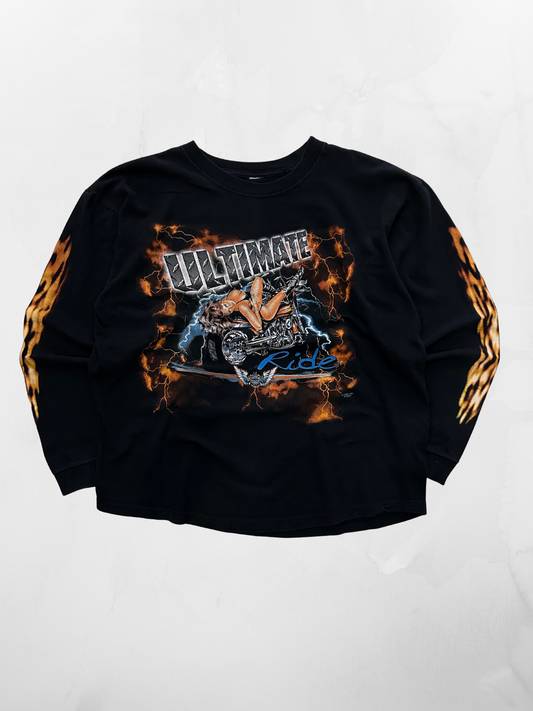 American Biker Ultimate Ride ‘00 Black Longsleeve T-shirt (L)