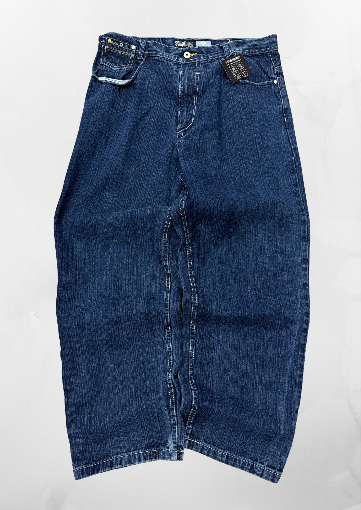 Southpole Y2K Baggy Dark Indigo Jeans (36”)