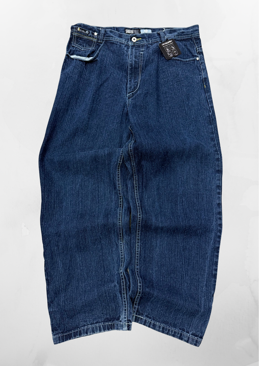 Southpole Y2K Baggy Dark Indigo Jeans (36”)