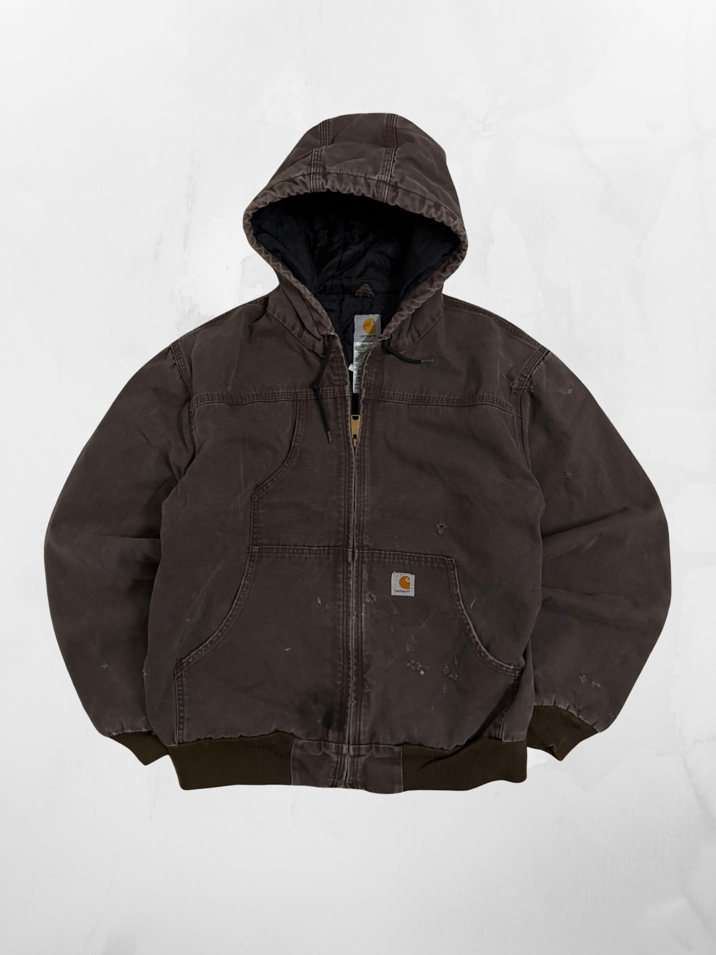 Carhartt Workwear 00s Brown Zip Up Jacket (L)