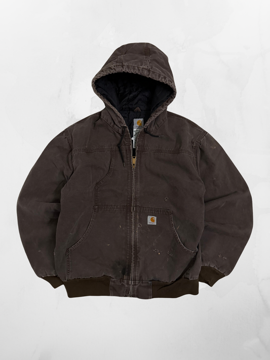 Carhartt Workwear 00s Brown Zip Up Jacket (L)