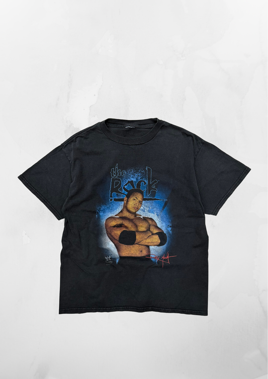 WWF The Rock Wrestling Promo 90s Black T-shirt (L)