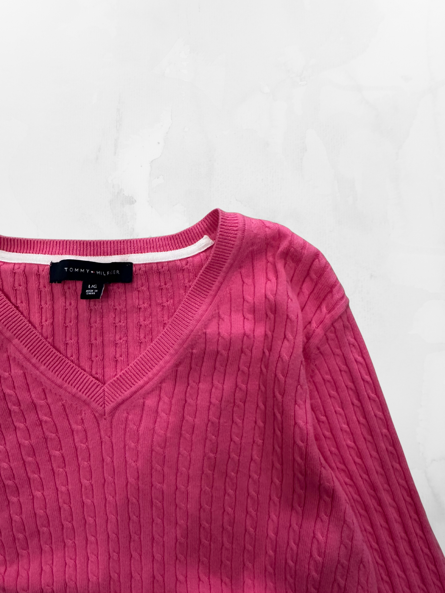 Women’s Tommy Hilfiger 00s Pink Knitwear (M)