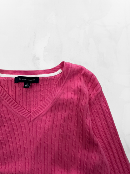 Women’s Tommy Hilfiger 00s Pink Knitwear (M)