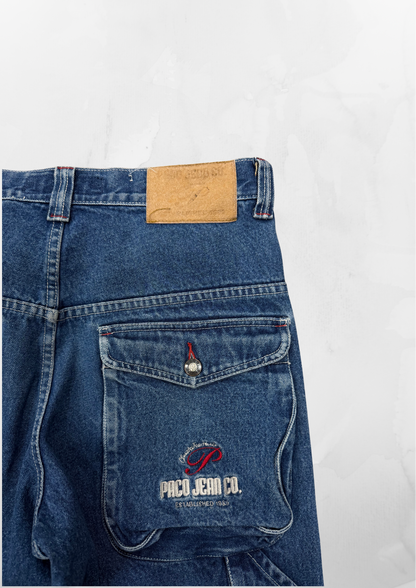 Paco Y2K Baggy Blue Jeans (32”)