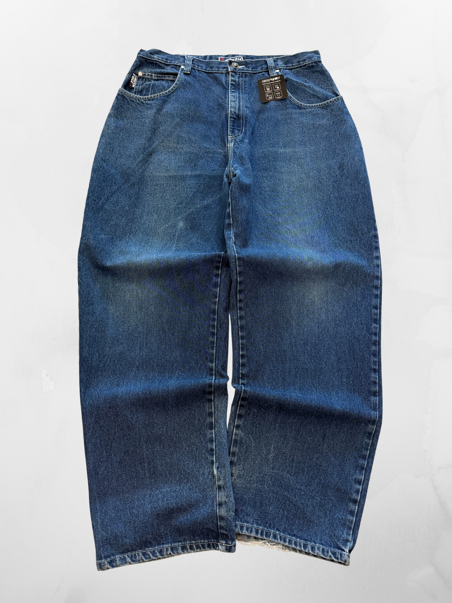 Southpole Y2K Baggy Dark Blue Jeans (36”)
