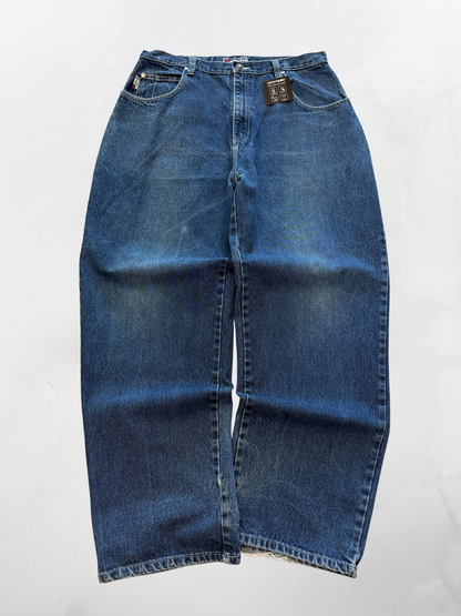 Southpole Y2K Baggy Dark Blue Jeans (36”)