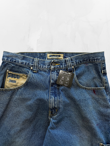 Paco Y2K Baggy Blue Jeans (36”)