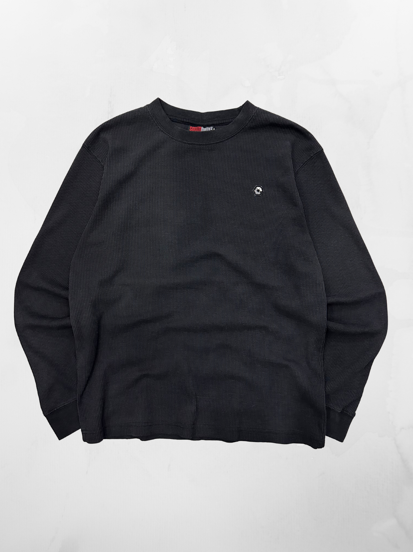 Southpole Y2K Black Thermal Longsleeve (M)