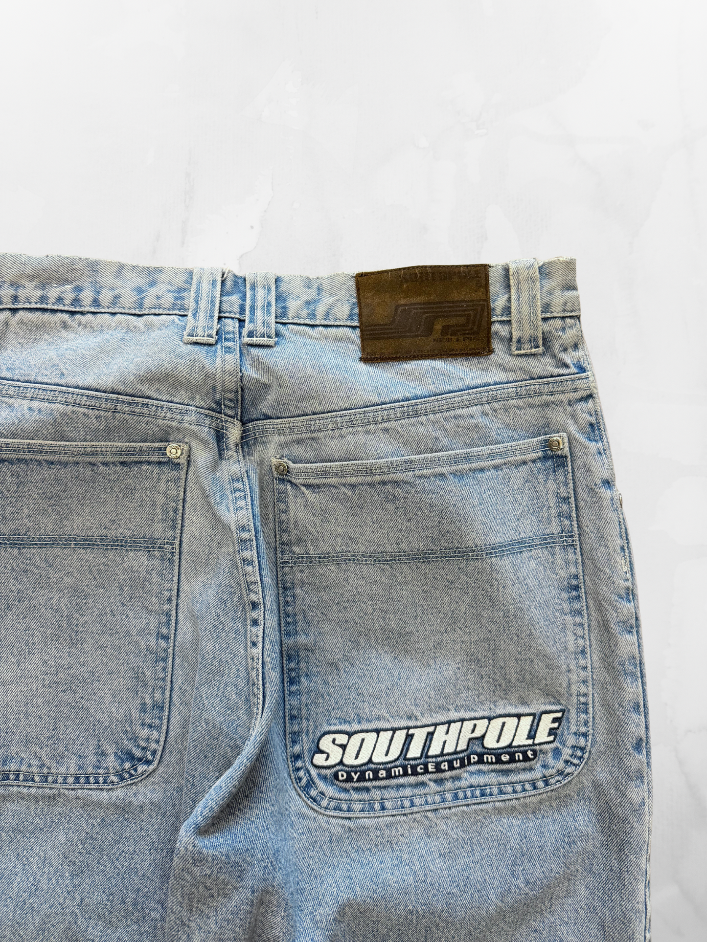 Southpole Y2K Baggy Blue Jeans (36”)