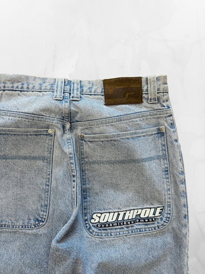 Southpole Y2K Baggy Blue Jeans (36”)