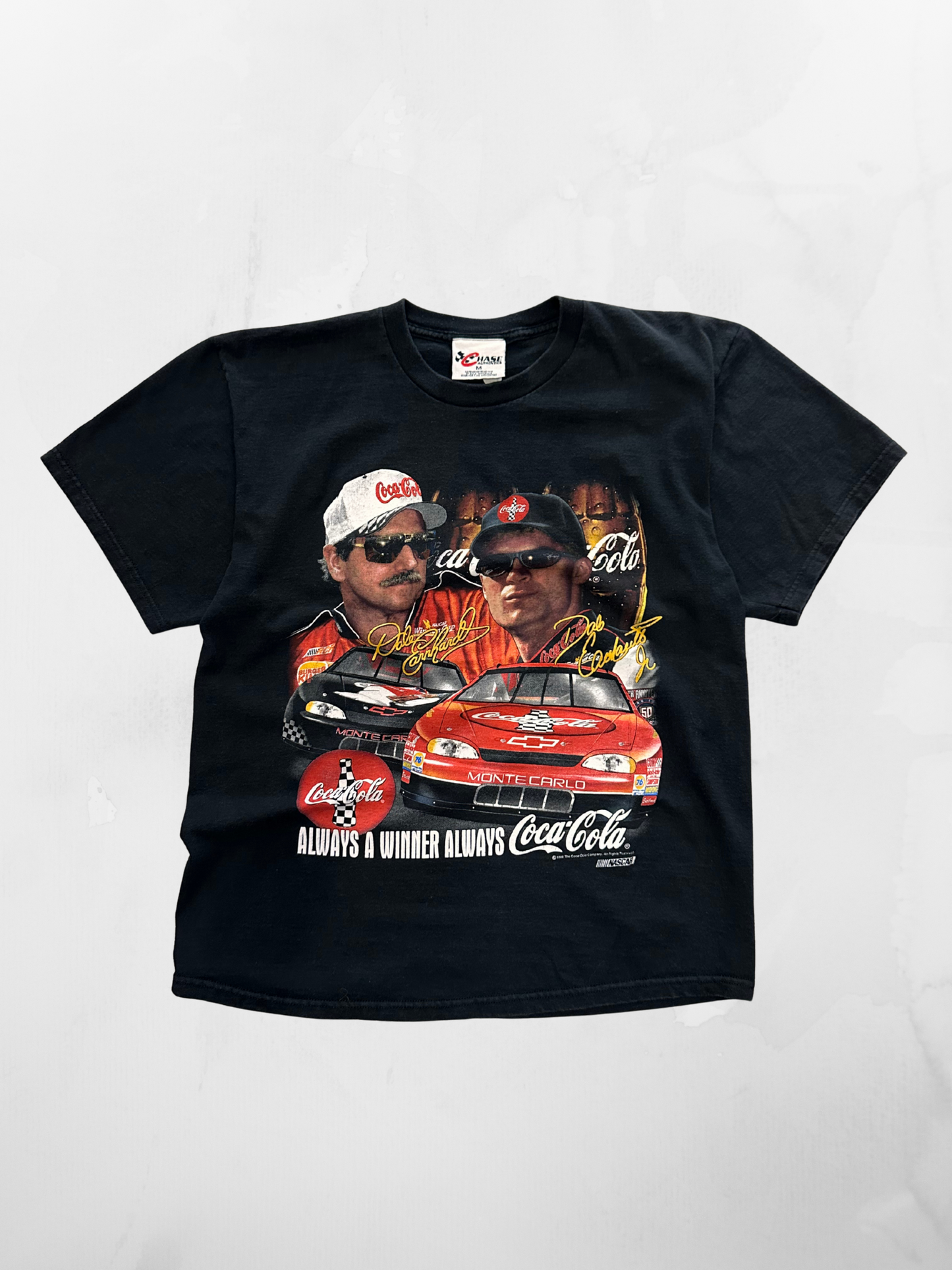 Earnhardt (SR/JR) NASCAR 90s Black T-Shirt (M)
