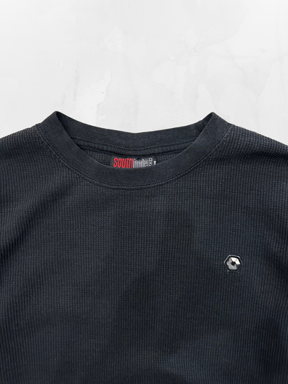 Southpole Y2K Black Thermal Longsleeve (M)