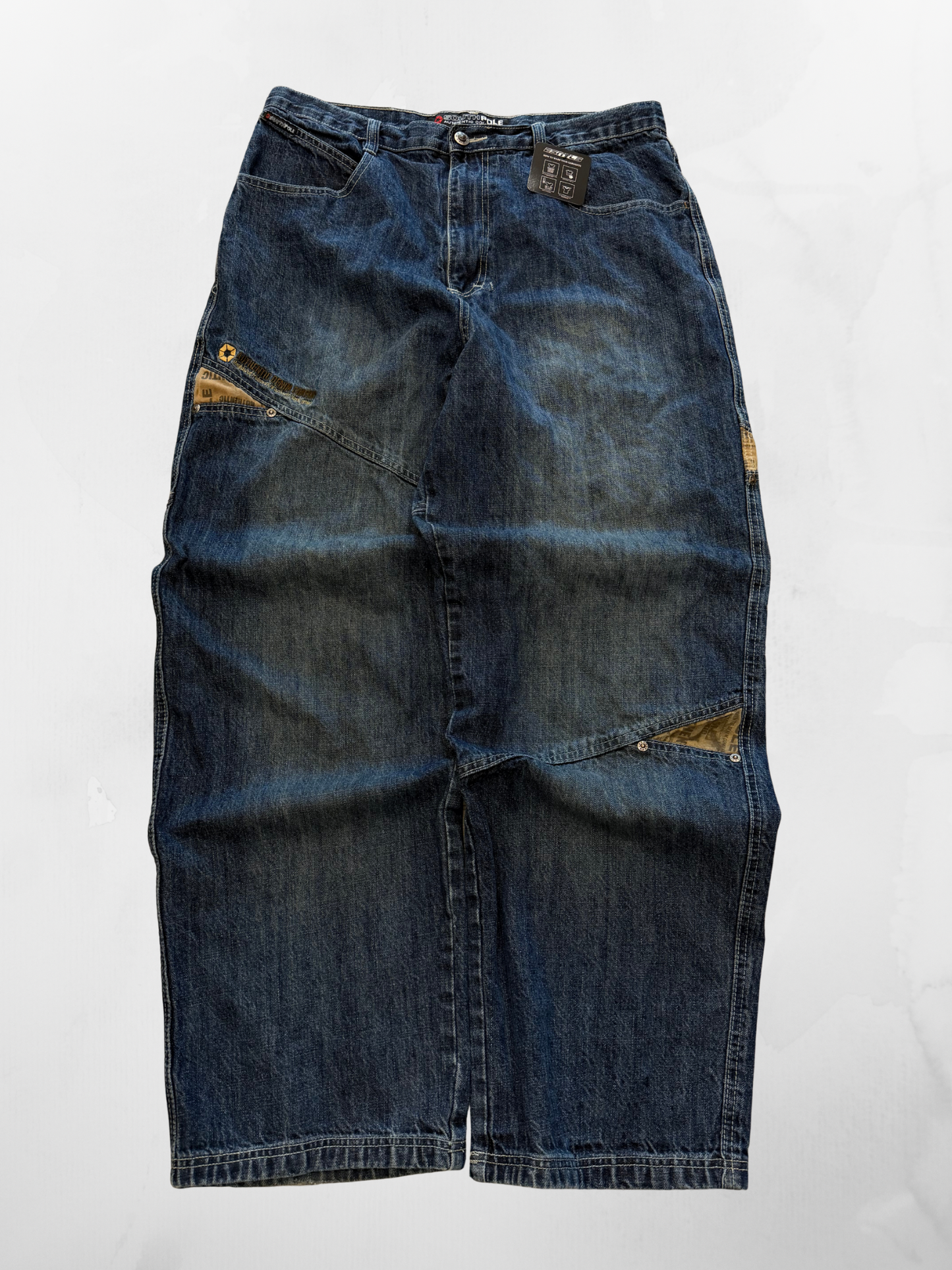 Southpole Y2K Baggy Blue Jeans (36”)