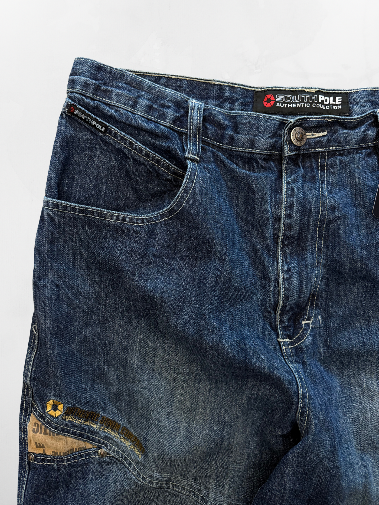 Southpole Y2K Baggy Blue Jeans (36”)