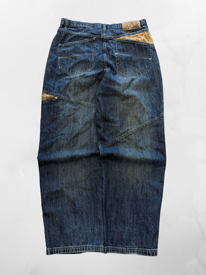Southpole Y2K Baggy Blue Jeans (36”)